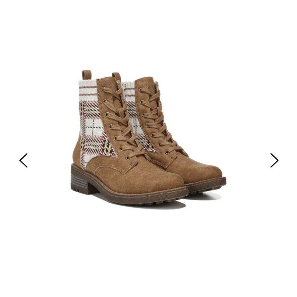 Combat Boot WIDE Plaid
